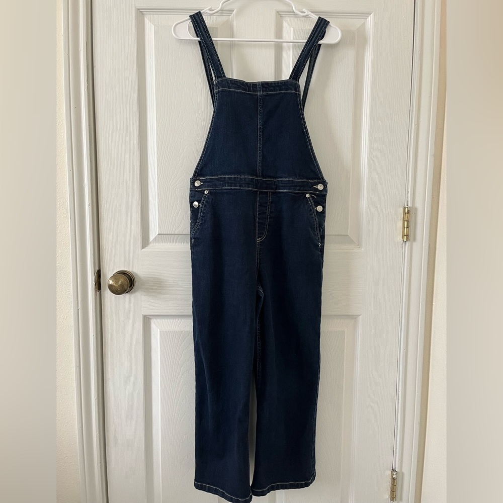 Free Assembly Dark Blue Denim Overalls